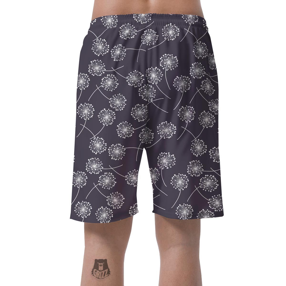 Dandelion Print Pattern Men's Shorts-grizzshop