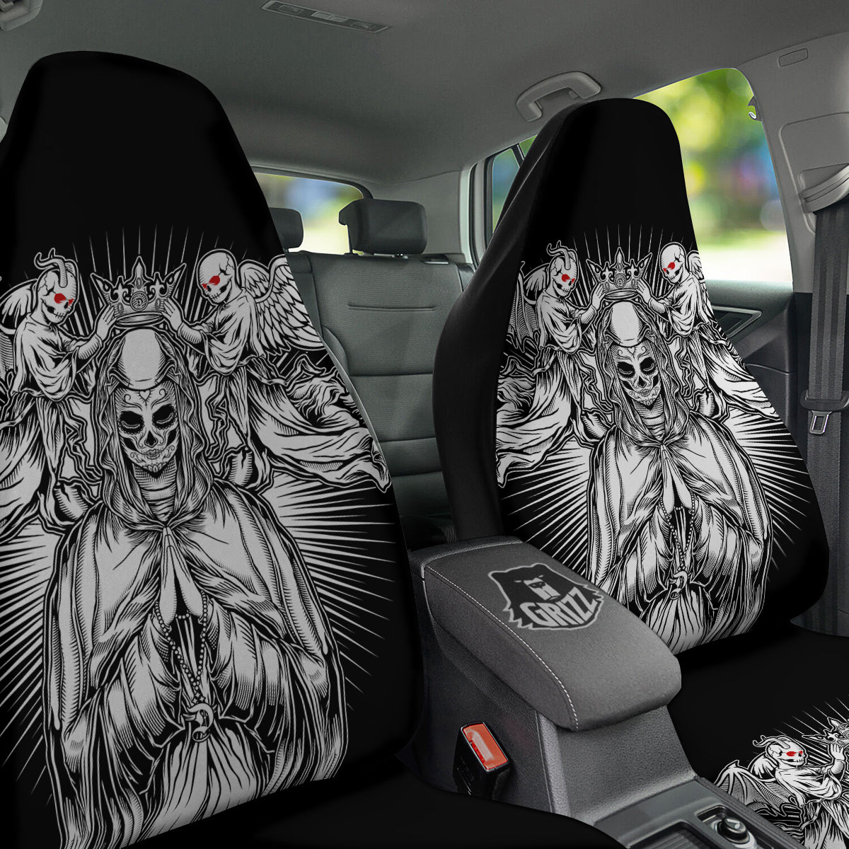 Dark Angel Of Death Print Car Seat Covers-grizzshop