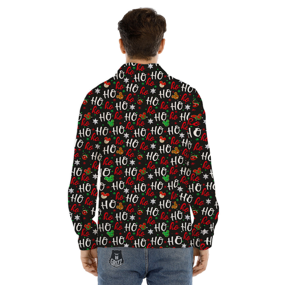 Dark Cthulhu Octopus And Bones Print Men's Dress Shirts-grizzshop