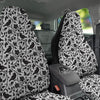 Dark Floral And Crow Print Pattern Car Seat Covers-grizzshop