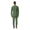 Dark Green Glitter Artwork Print Men's Pajamas-grizzshop