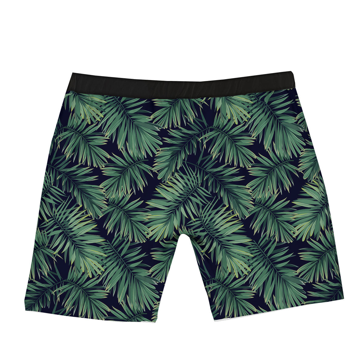 Dark Green Palm Tree Print Pattern Boxer Briefs-grizzshop