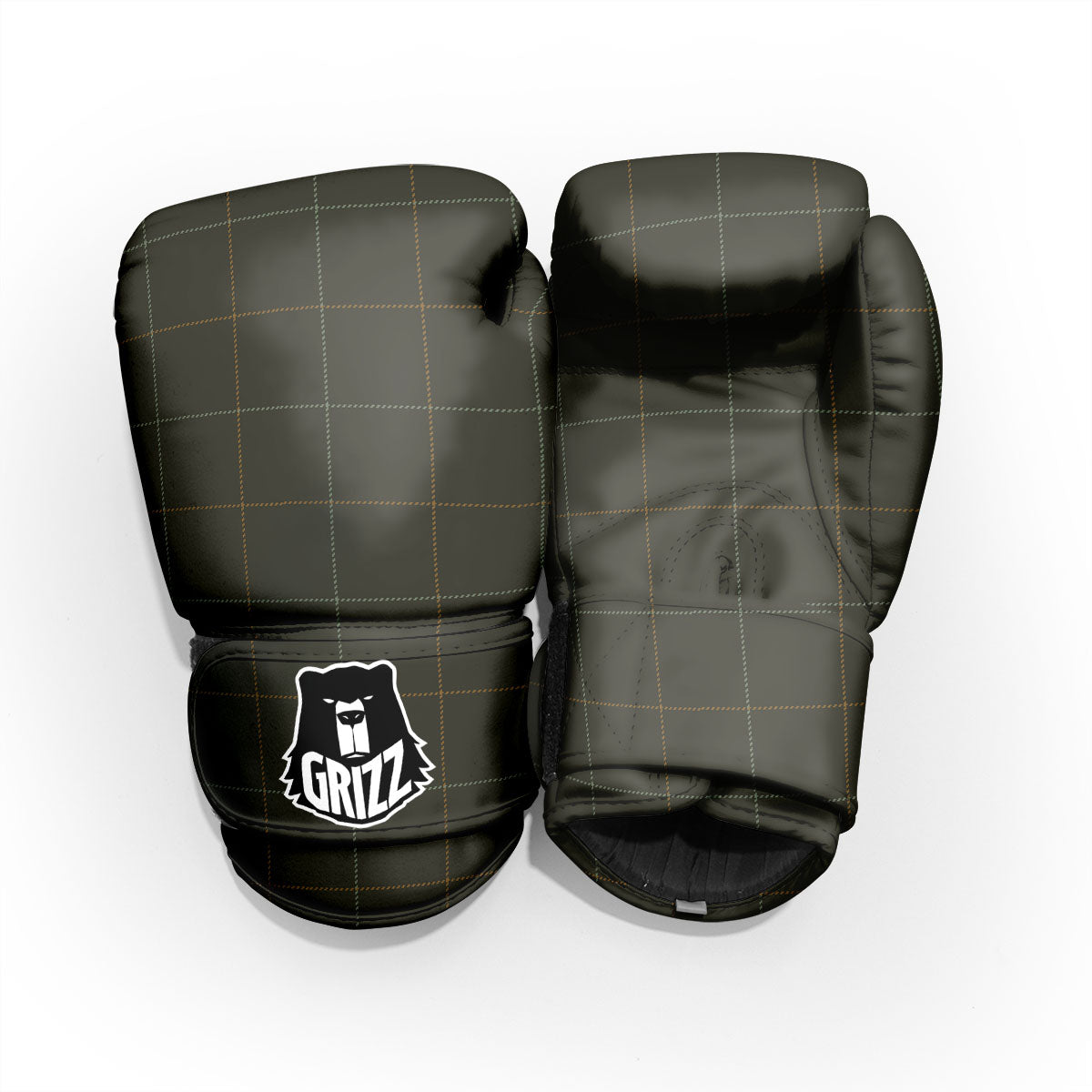 Dark Green Tattersall Print Pattern Pro Boxing Glove