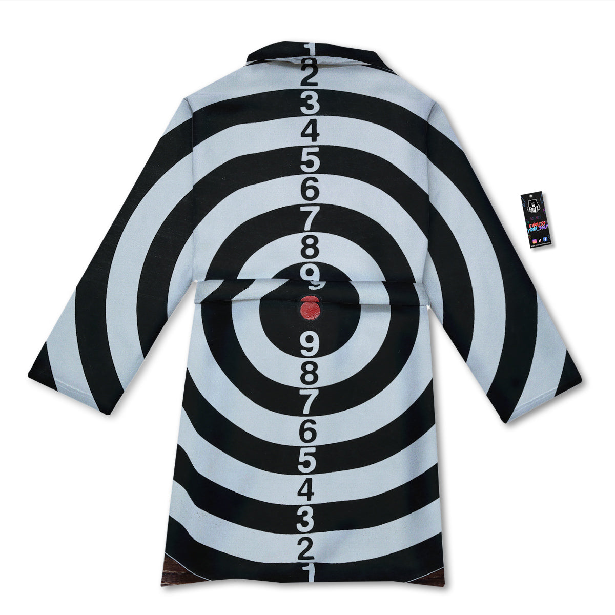 Dartboard Classic Print Bathrobe-grizzshop
