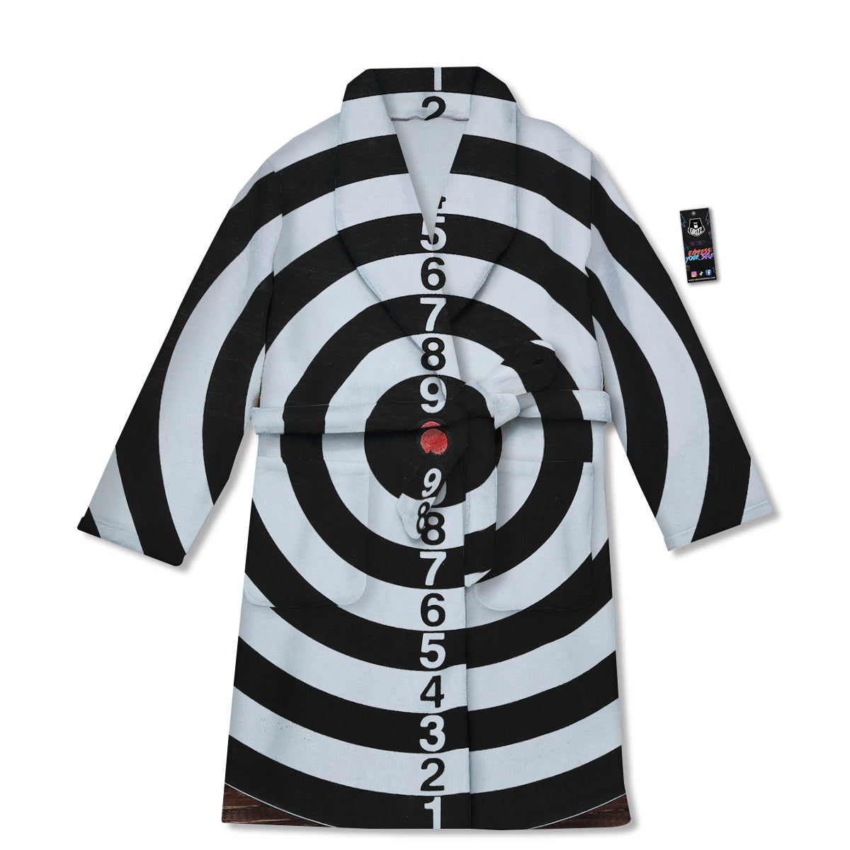 Dartboard Classic Print Bathrobe-grizzshop
