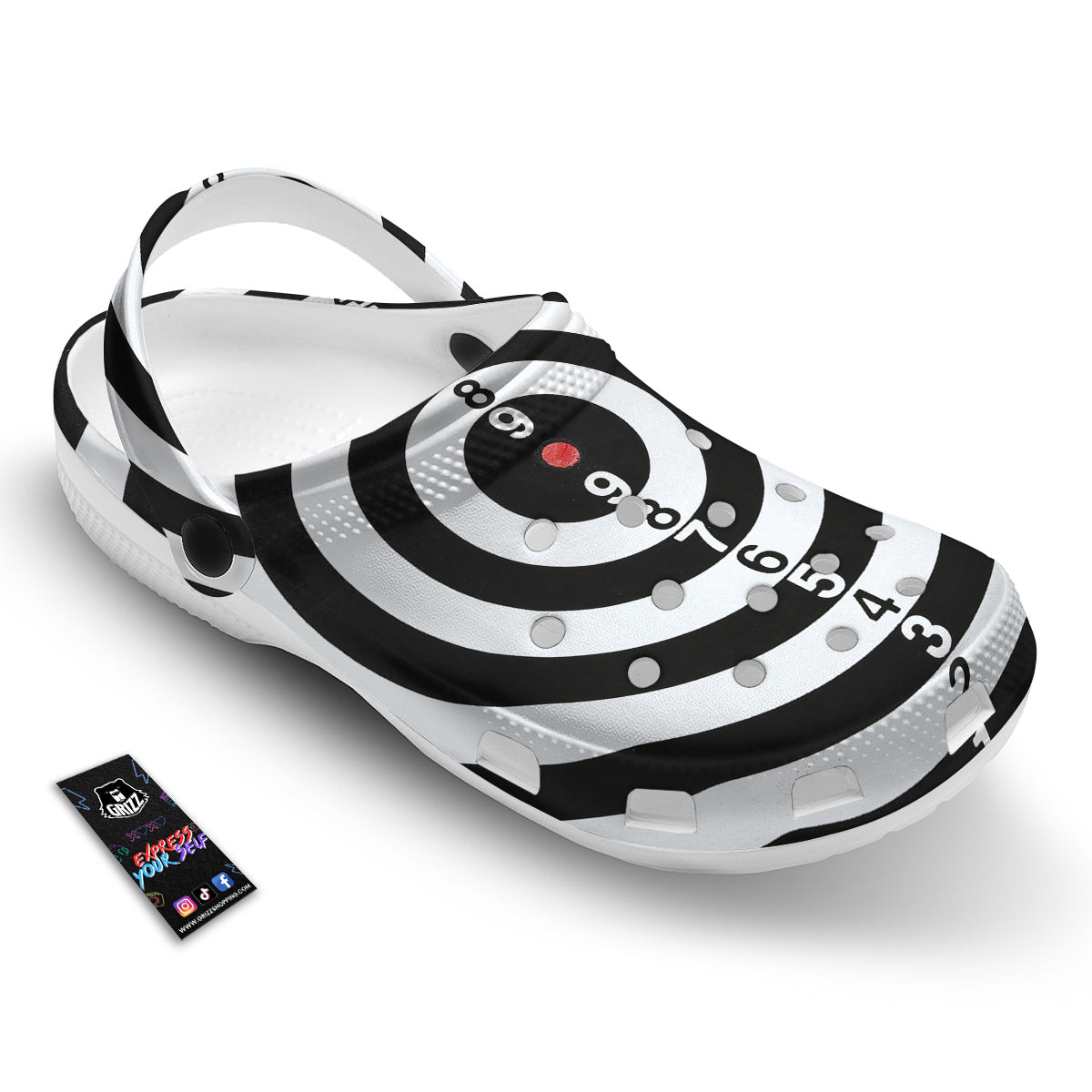 Dartboard Classic Print Clog-grizzshop