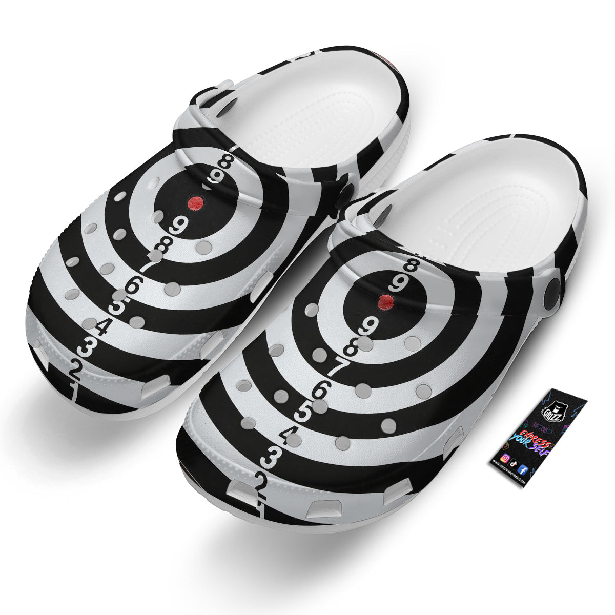 Dartboard Classic Print Clog-grizzshop