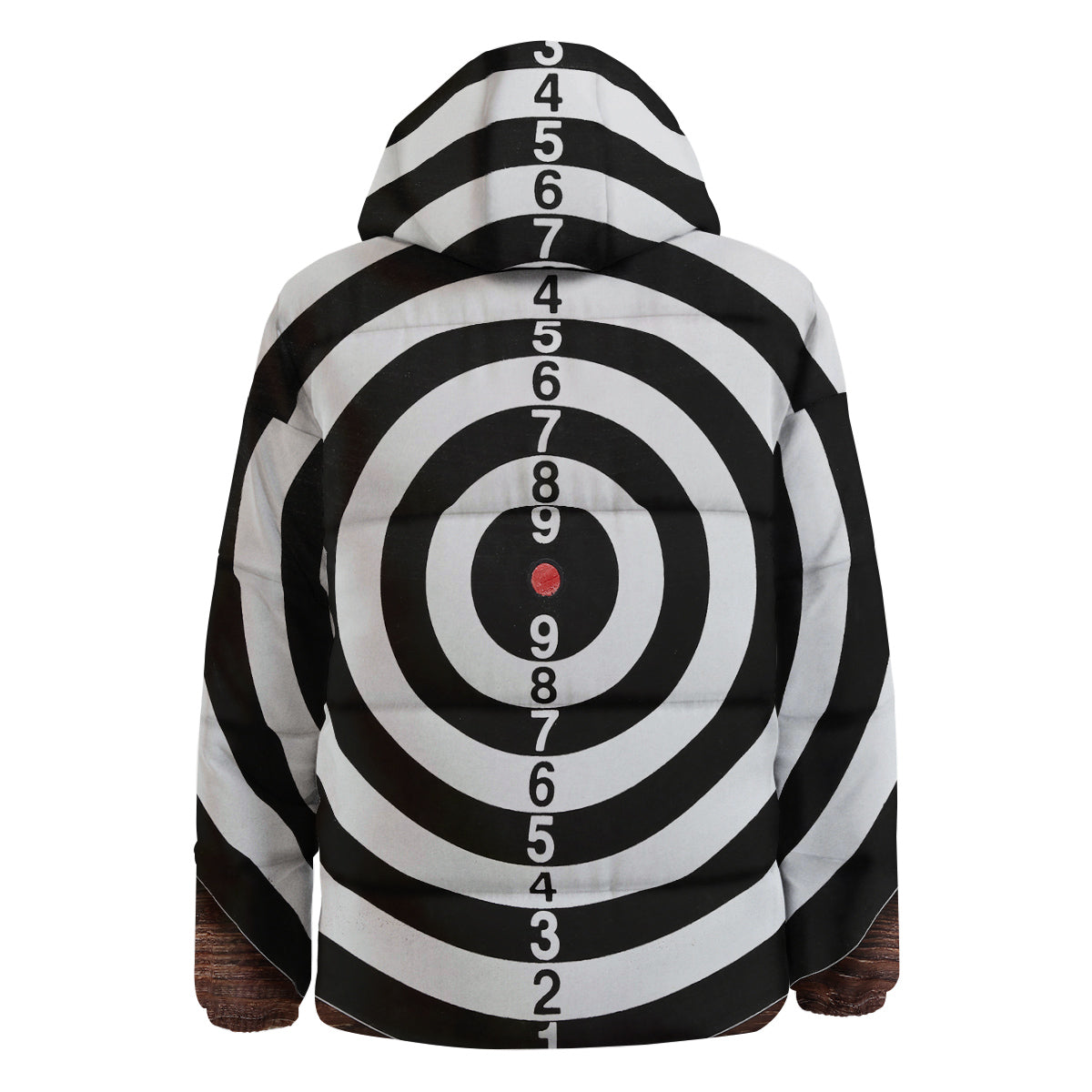 Dartboard Classic Print Down Jacket-grizzshop