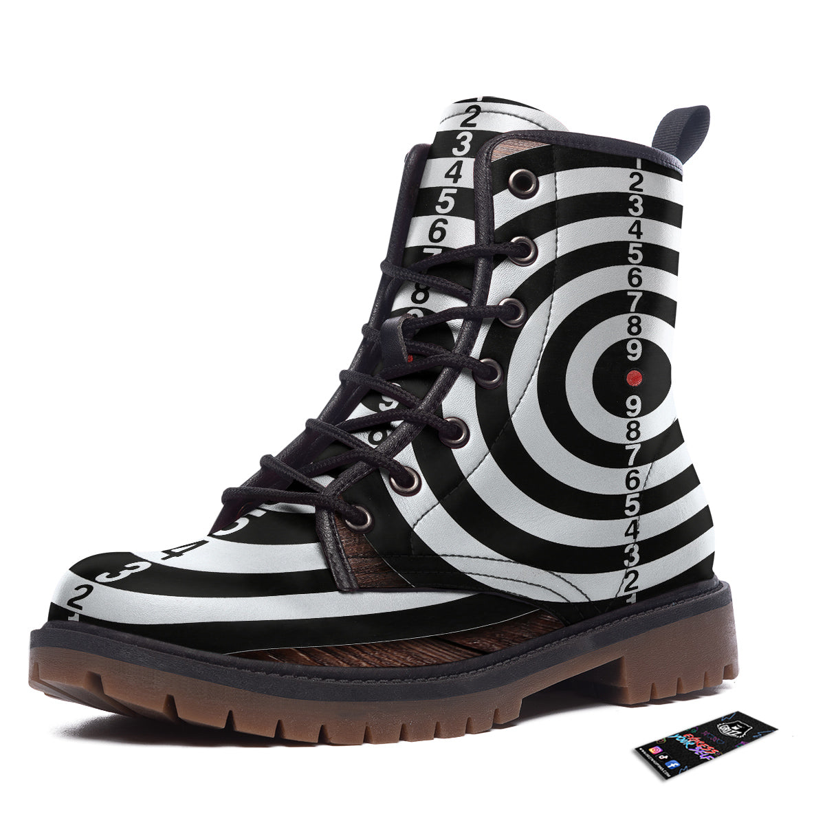 Dartboard Classic Print Work Boots-grizzshop