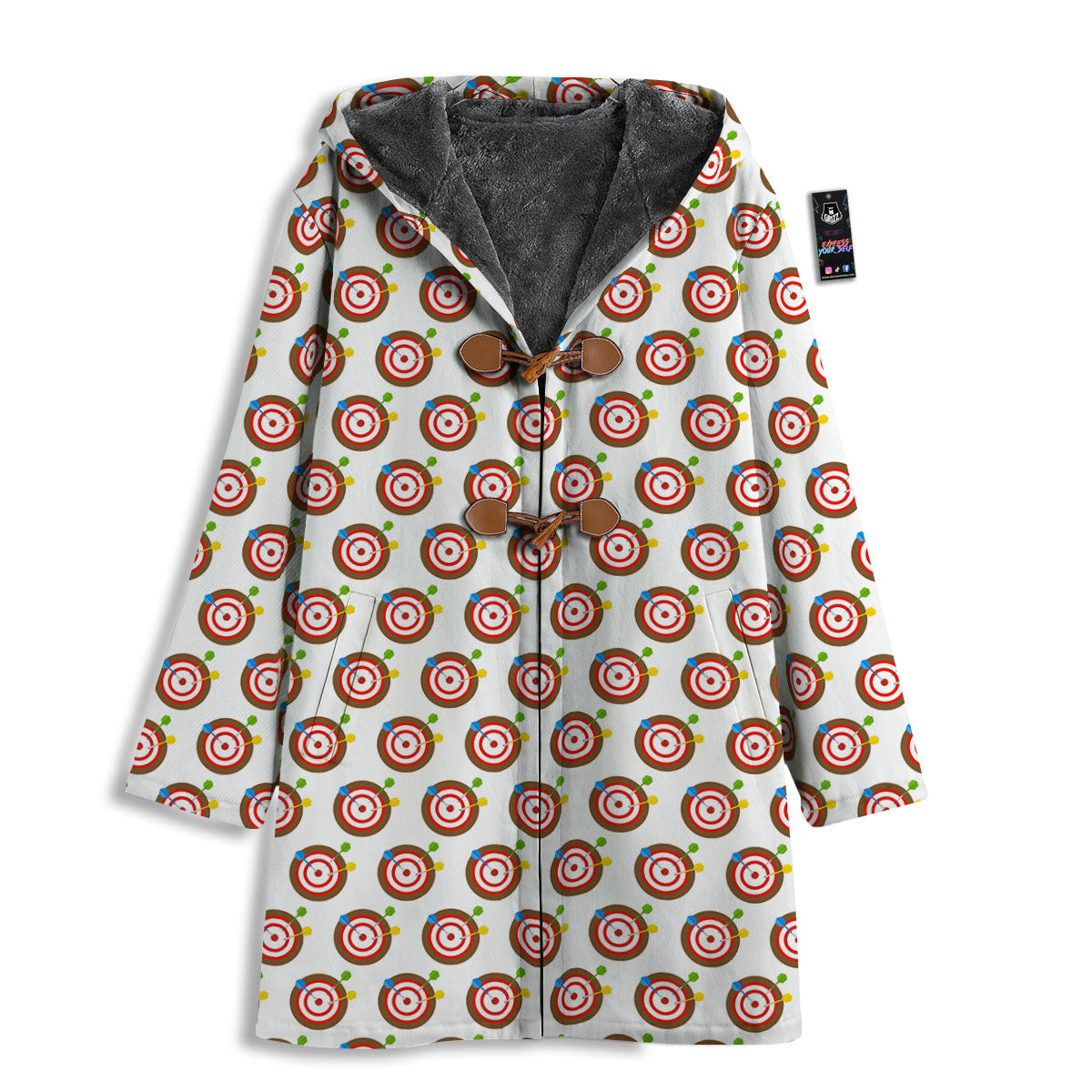 Dartboard Print Pattern Men's Windbreaker Jacket-grizzshop