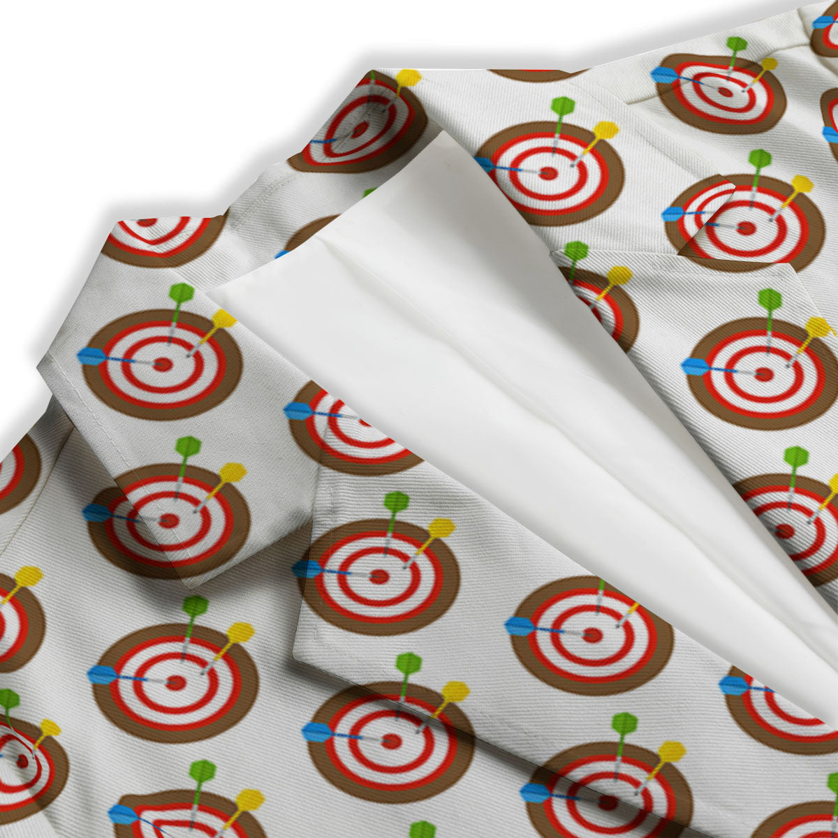 Dartboard Print Pattern Women's Blazer-grizzshop