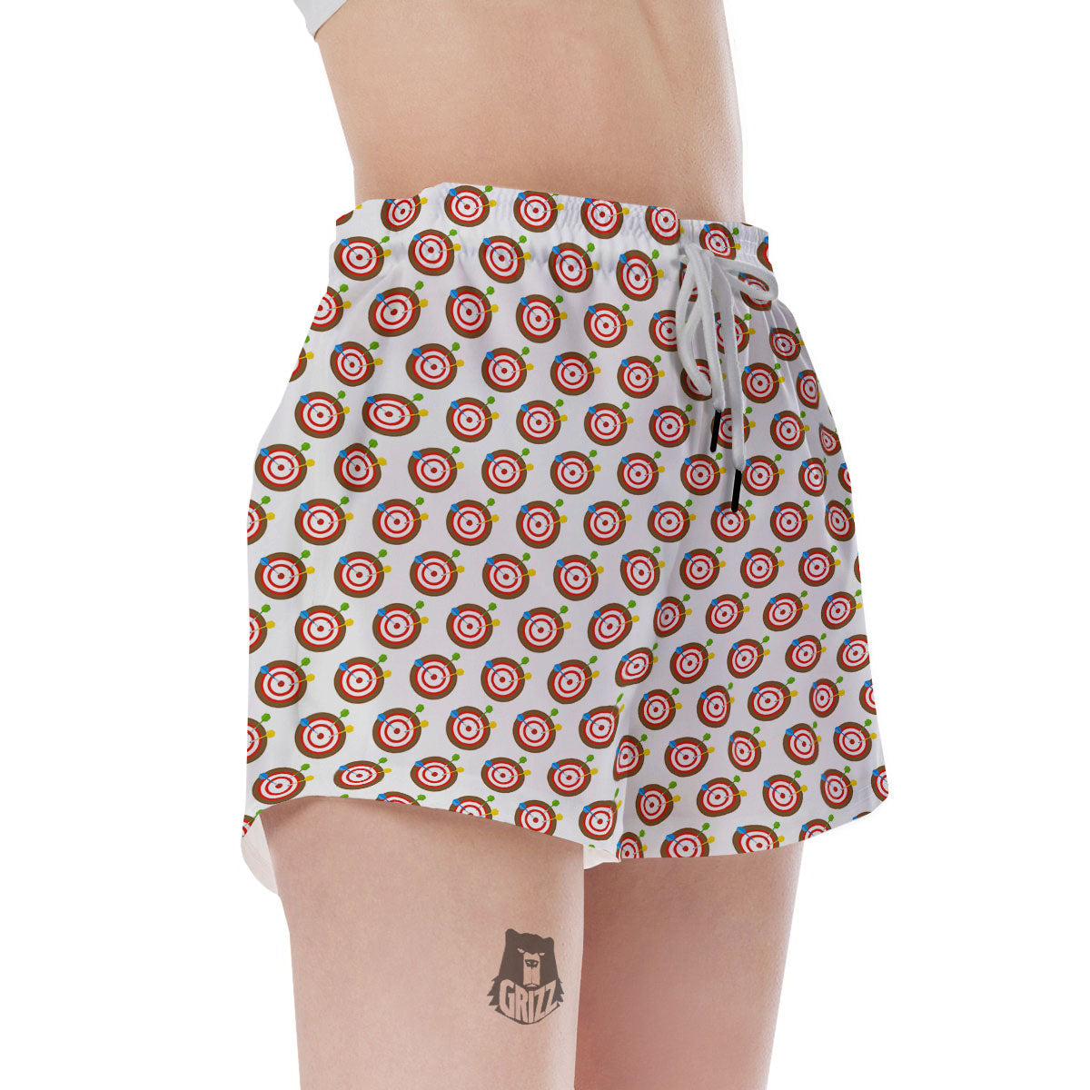 Dartboard Print Pattern Women's Shorts-grizzshop