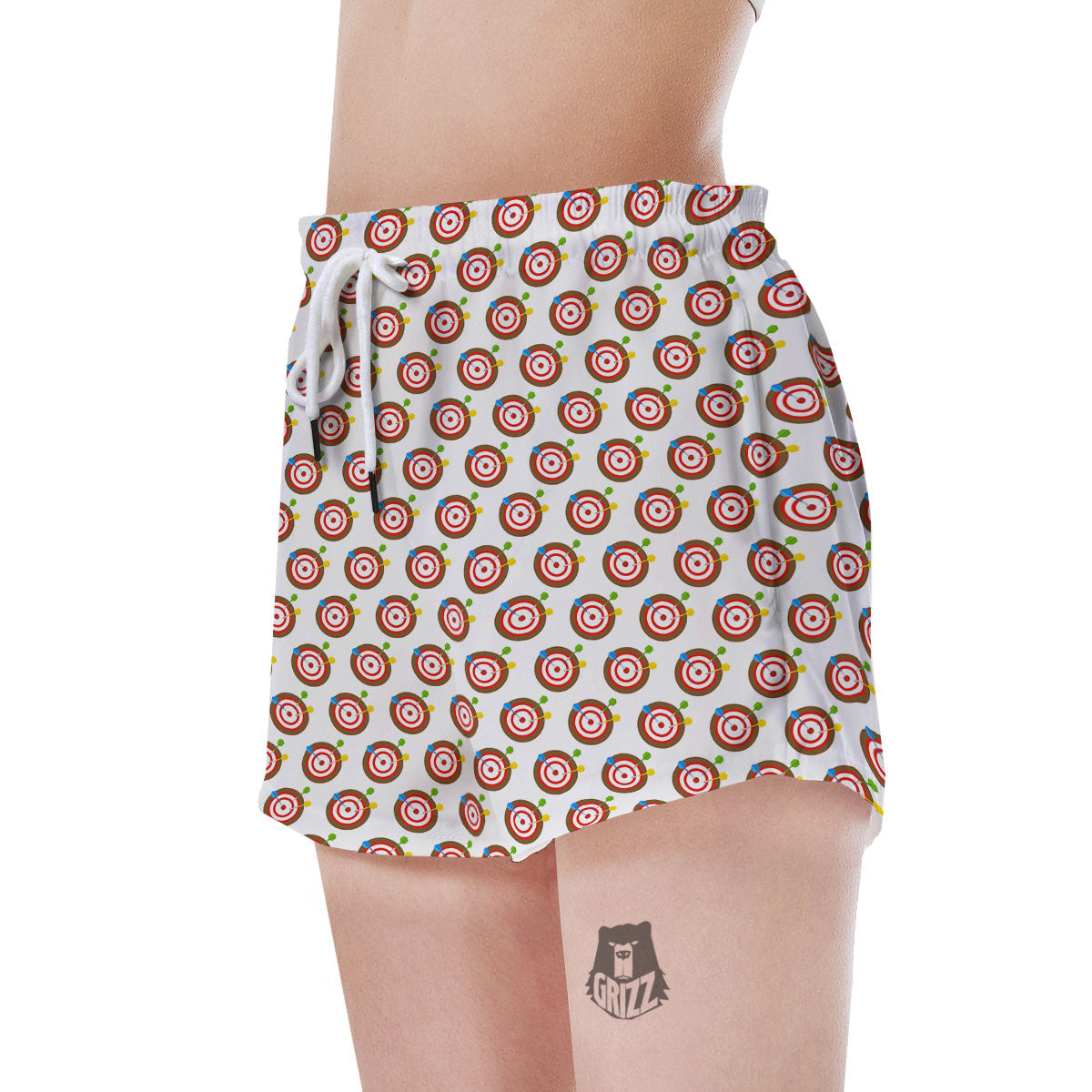 Dartboard Print Pattern Women's Shorts-grizzshop