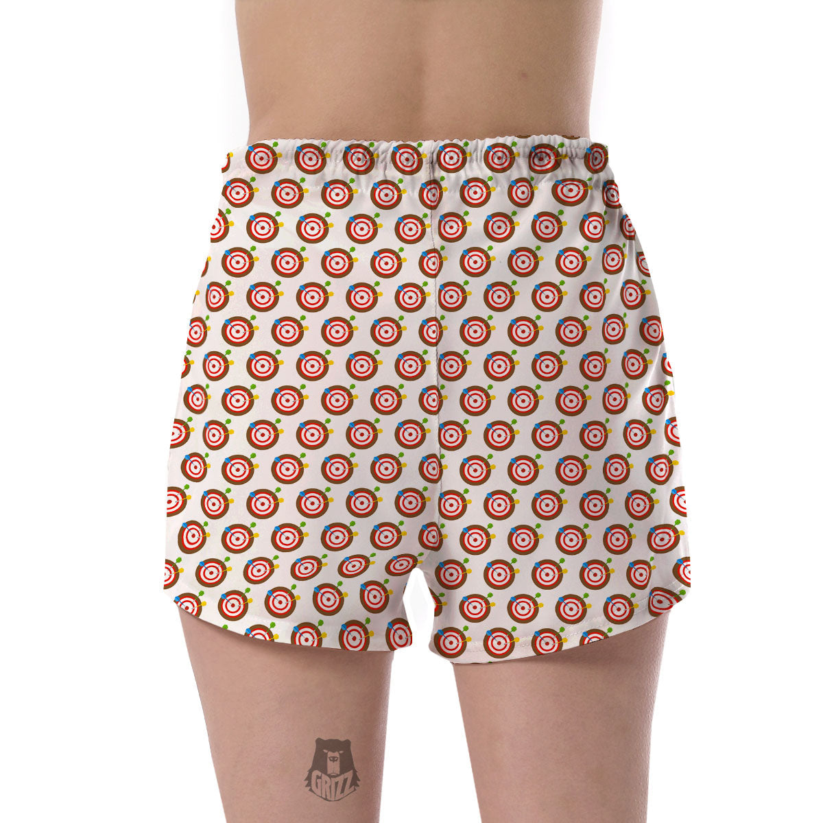 Dartboard Print Pattern Women's Shorts-grizzshop