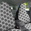 Dartboard White And Black Print Pattern Car Seat Covers-grizzshop