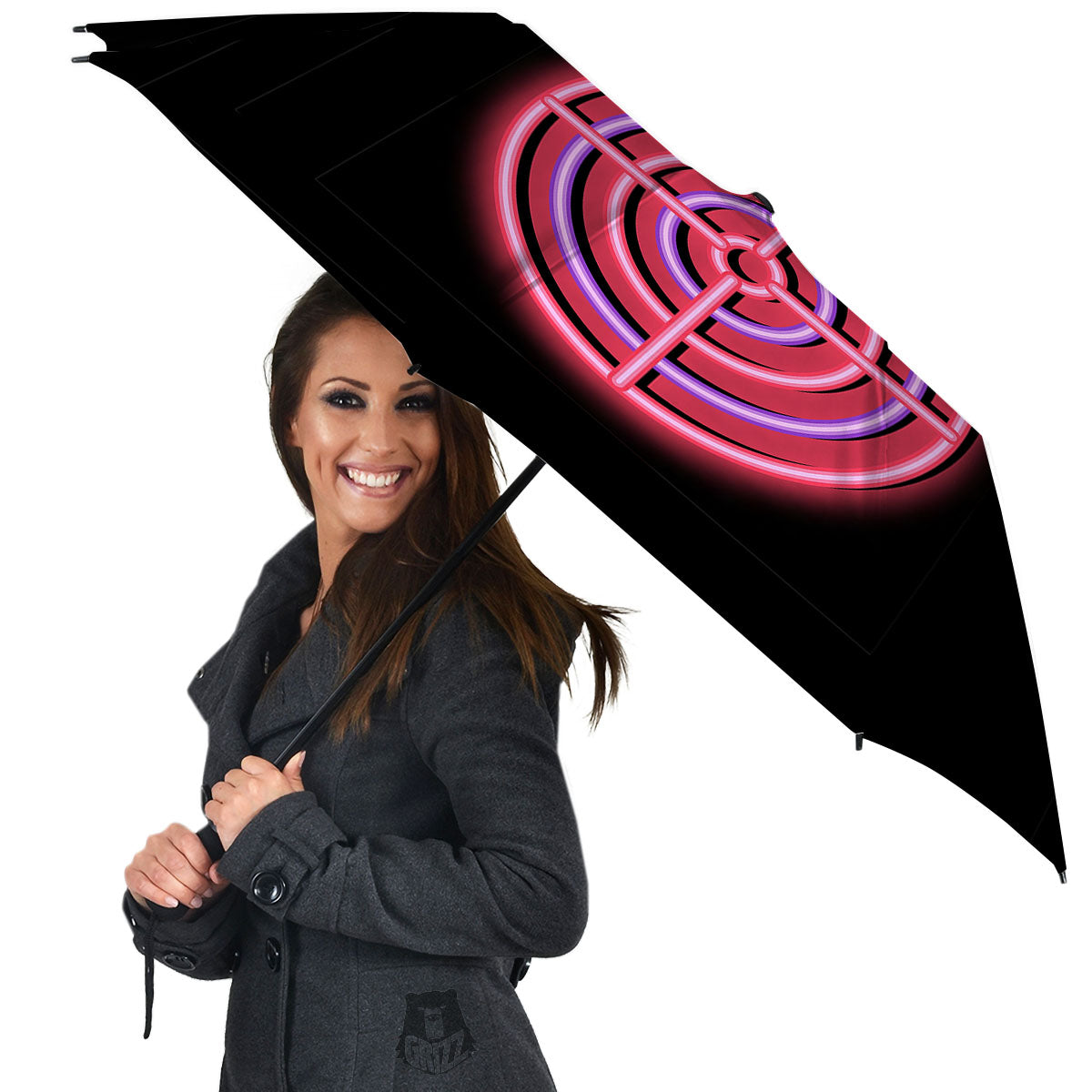 Darts Bar Lights Sign Print Umbrella-grizzshop