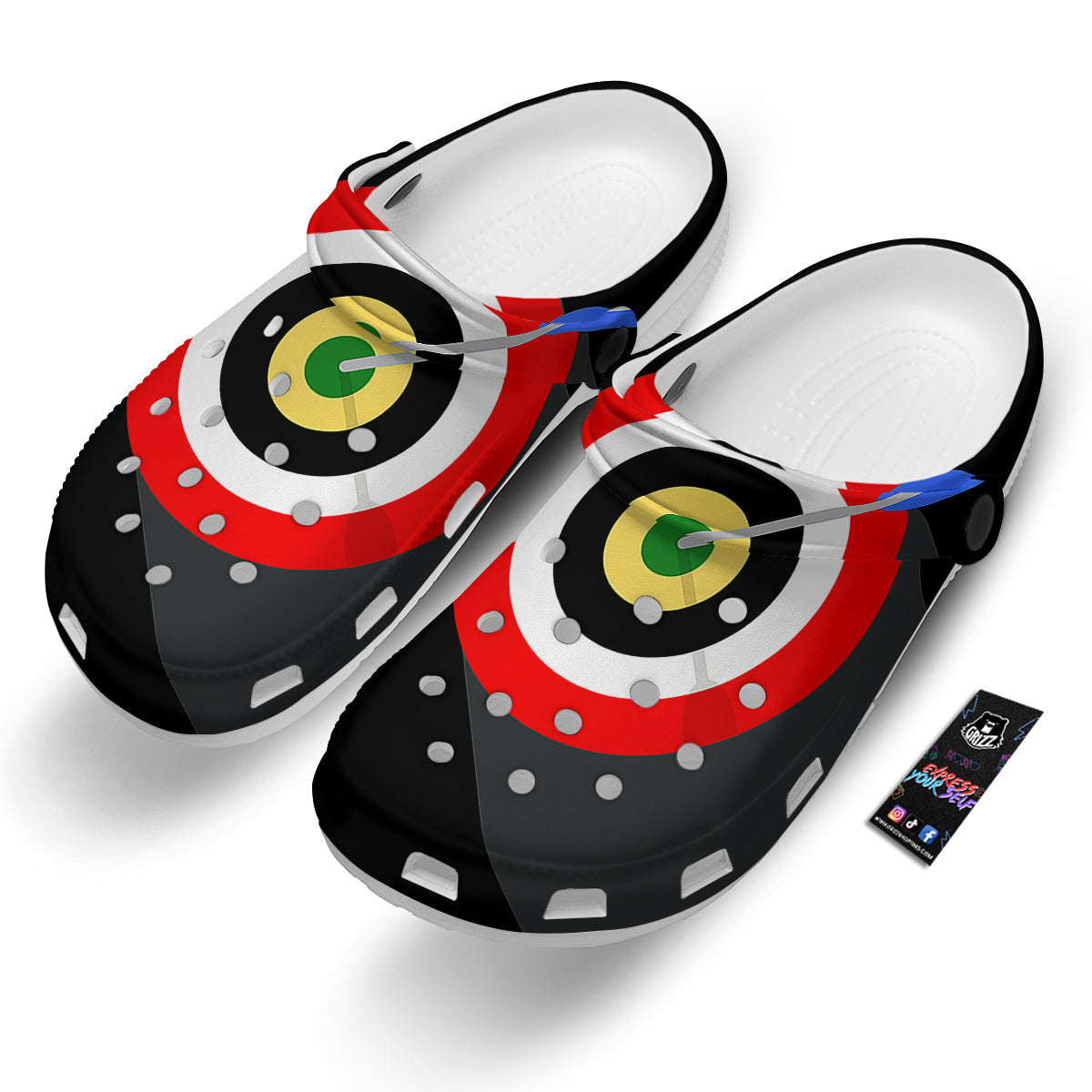Darts Bullseye Print Clog-grizzshop