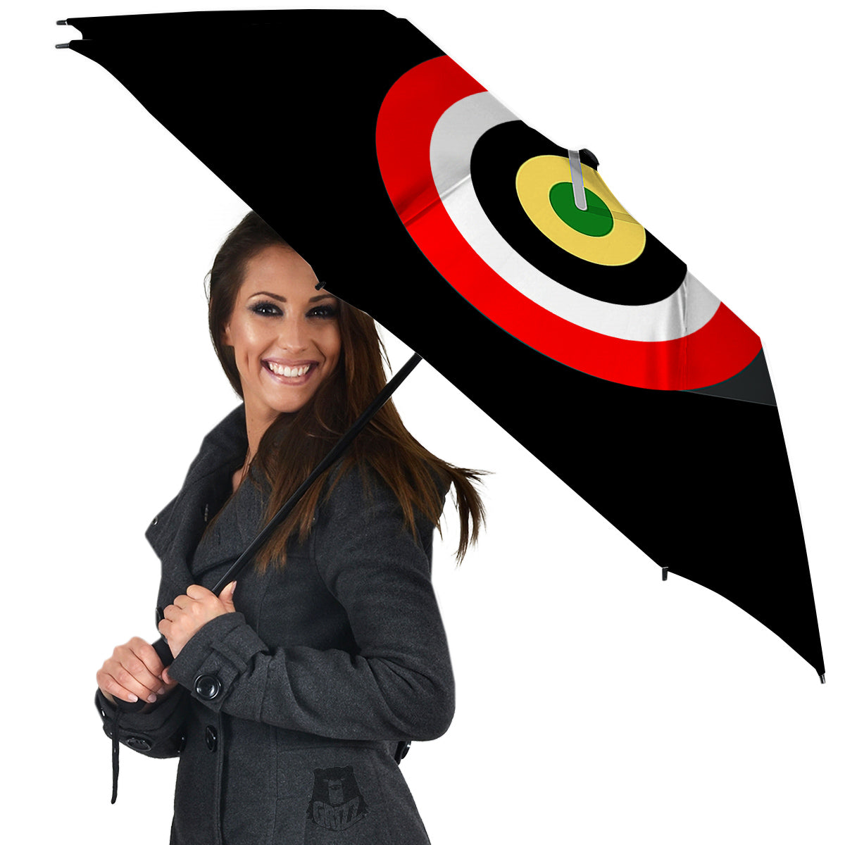 Darts Bullseye Print Umbrella-grizzshop