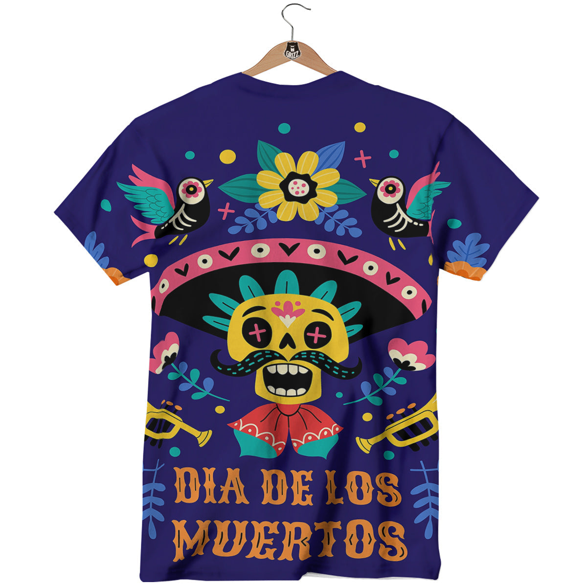 Day Of The Dead Cinco de Mayo Print T-Shirt-grizzshop