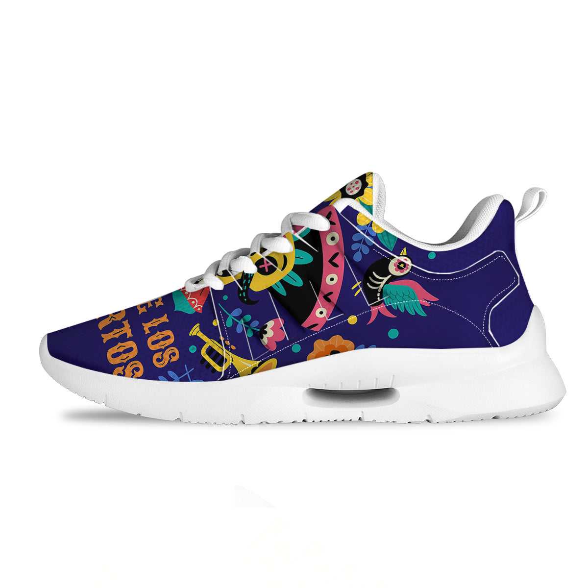 Day Of The Dead Cinco de Mayo Print Tennis Shoes-grizzshop