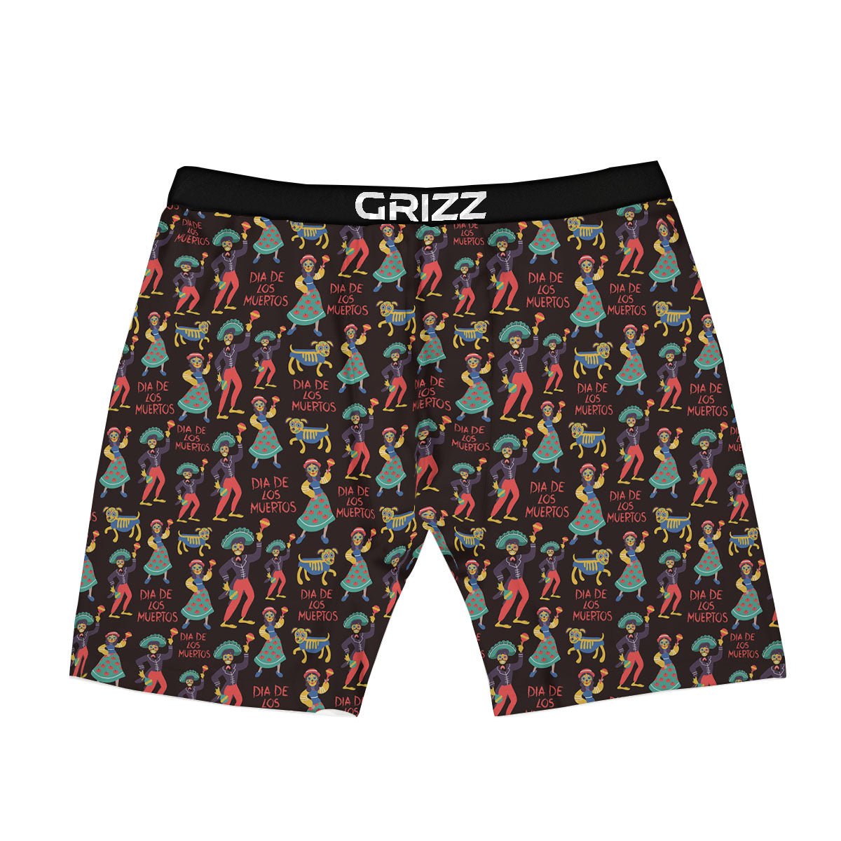 Day Of The Dead Dia De Los Muertos Print Pattern Boxer Briefs-grizzshop