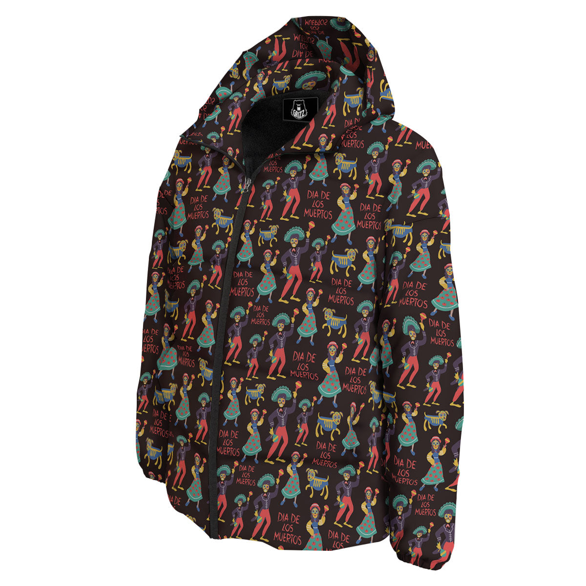 Day Of The Dead Dia De Los Muertos Print Pattern Down Jacket-grizzshop