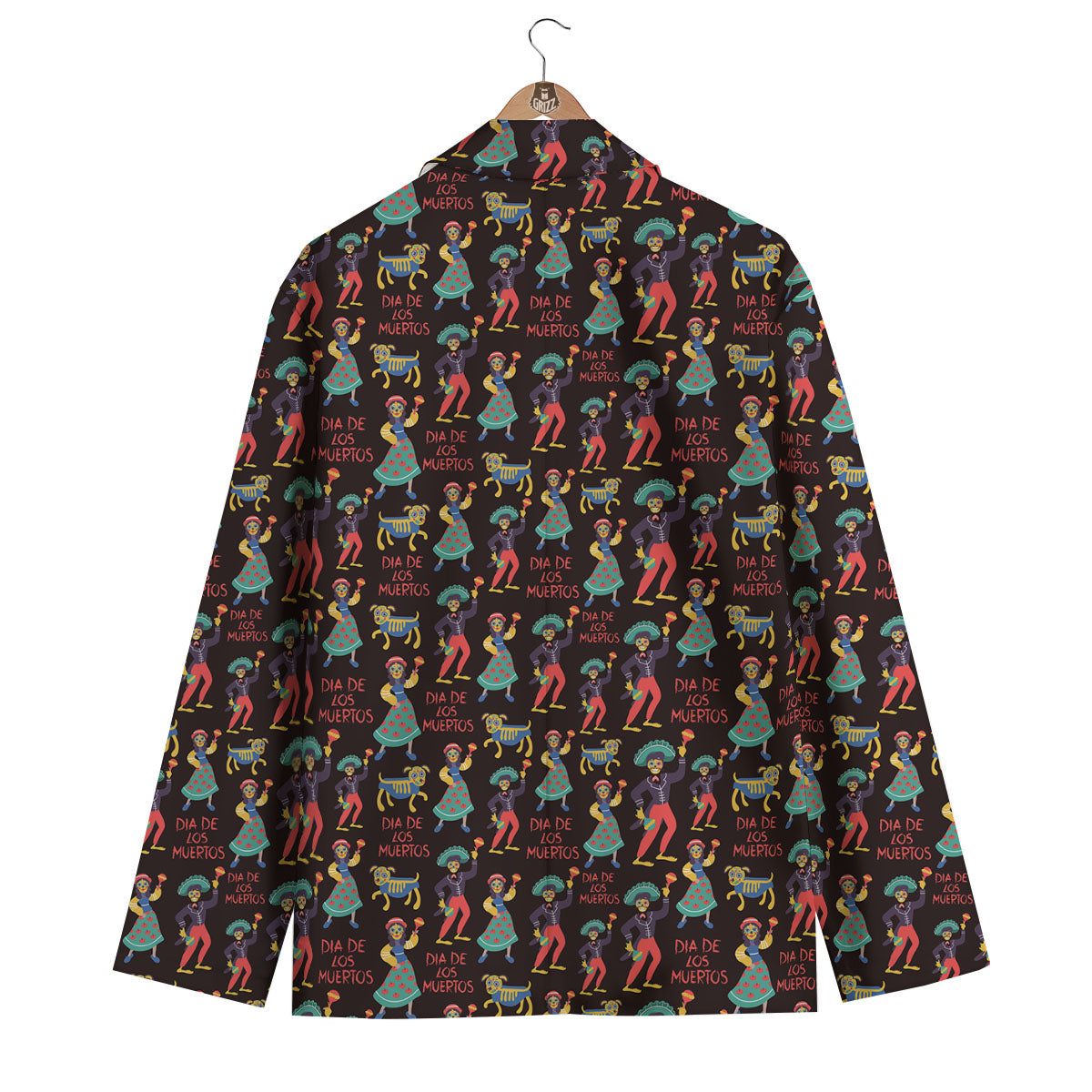 Day Of The Dead Dia De Los Muertos Print Pattern Men's Blazer-grizzshop