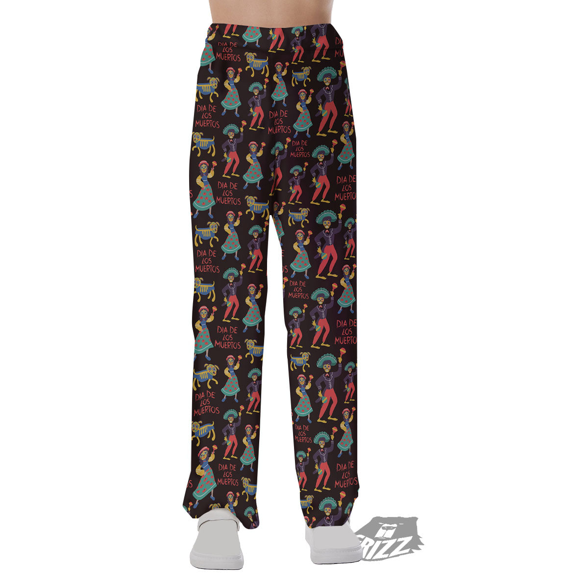 Day Of The Dead Dia De Los Muertos Print Pattern Pajama Pants-grizzshop