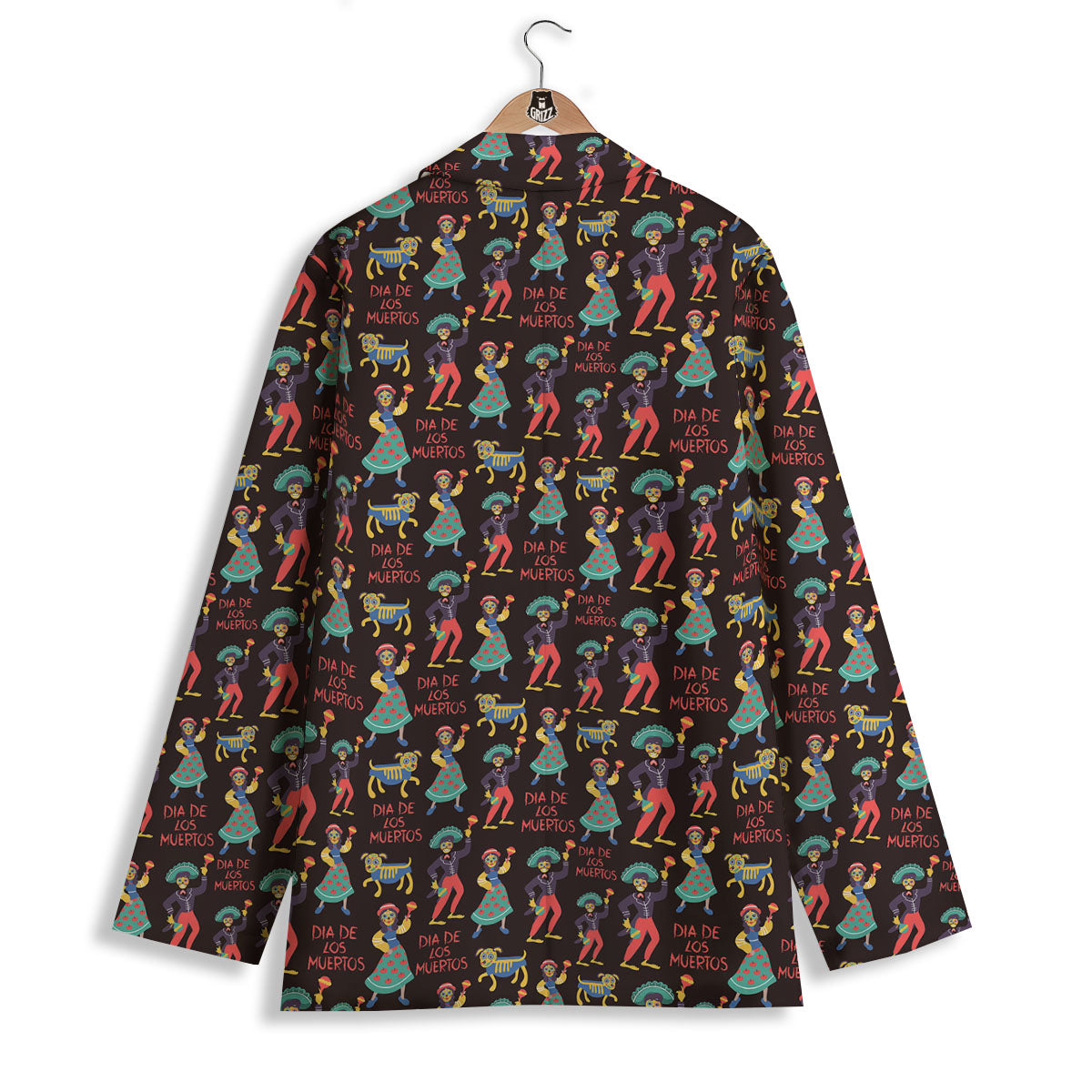 Day Of The Dead Dia De Los Muertos Print Pattern Women's Blazer-grizzshop