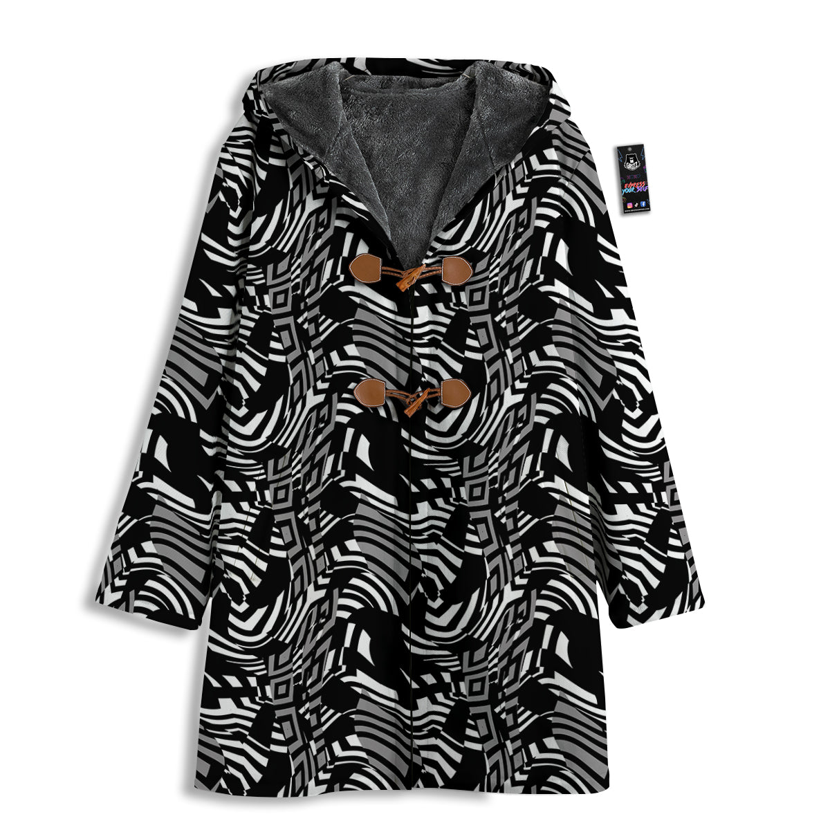 Dazzle Abstract Print Pattern Men's Windbreaker Jacket-grizzshop