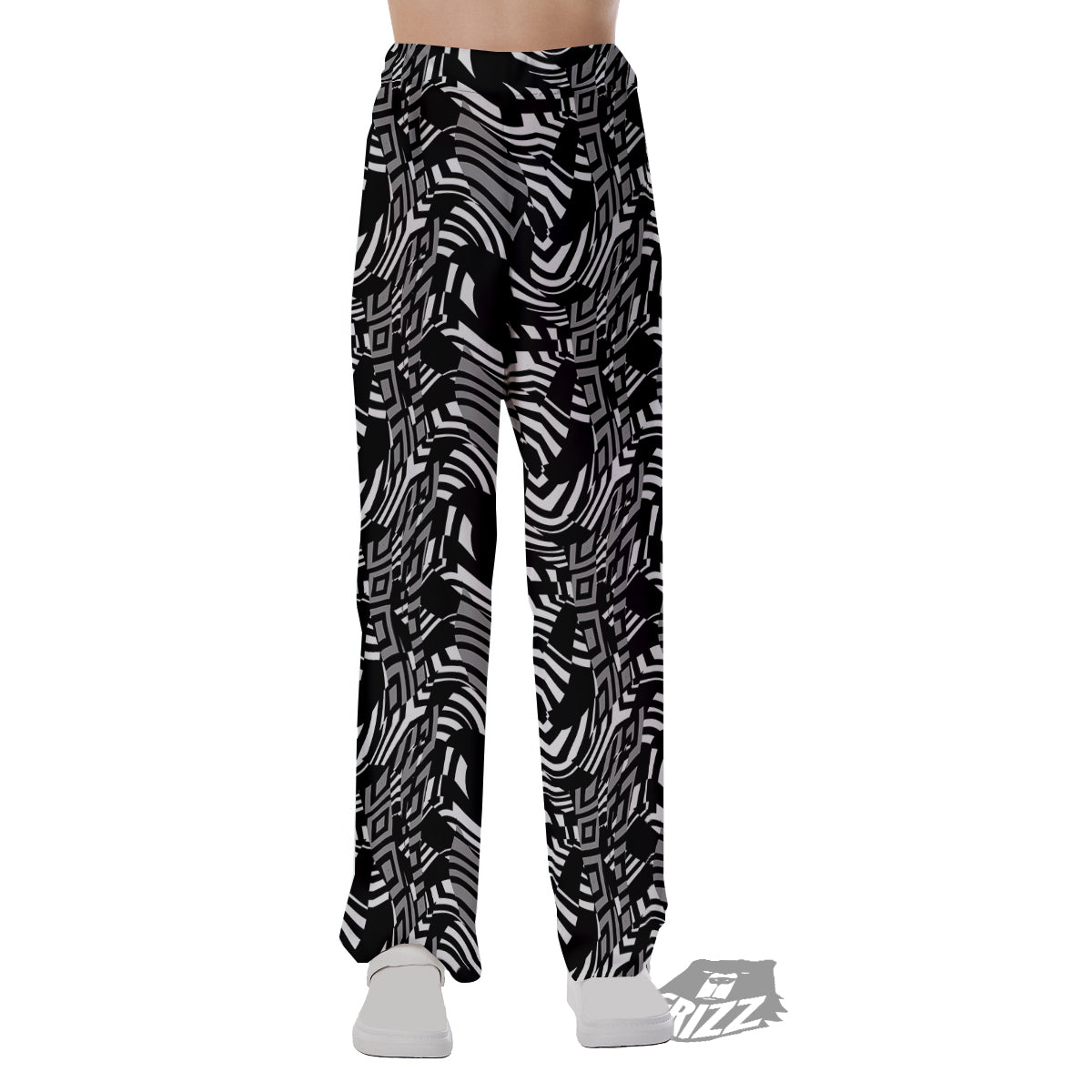 Dazzle Abstract Print Pattern Pajama Pants-grizzshop