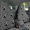 Dazzle White And Black Print Pattern Car Seat Covers-grizzshop