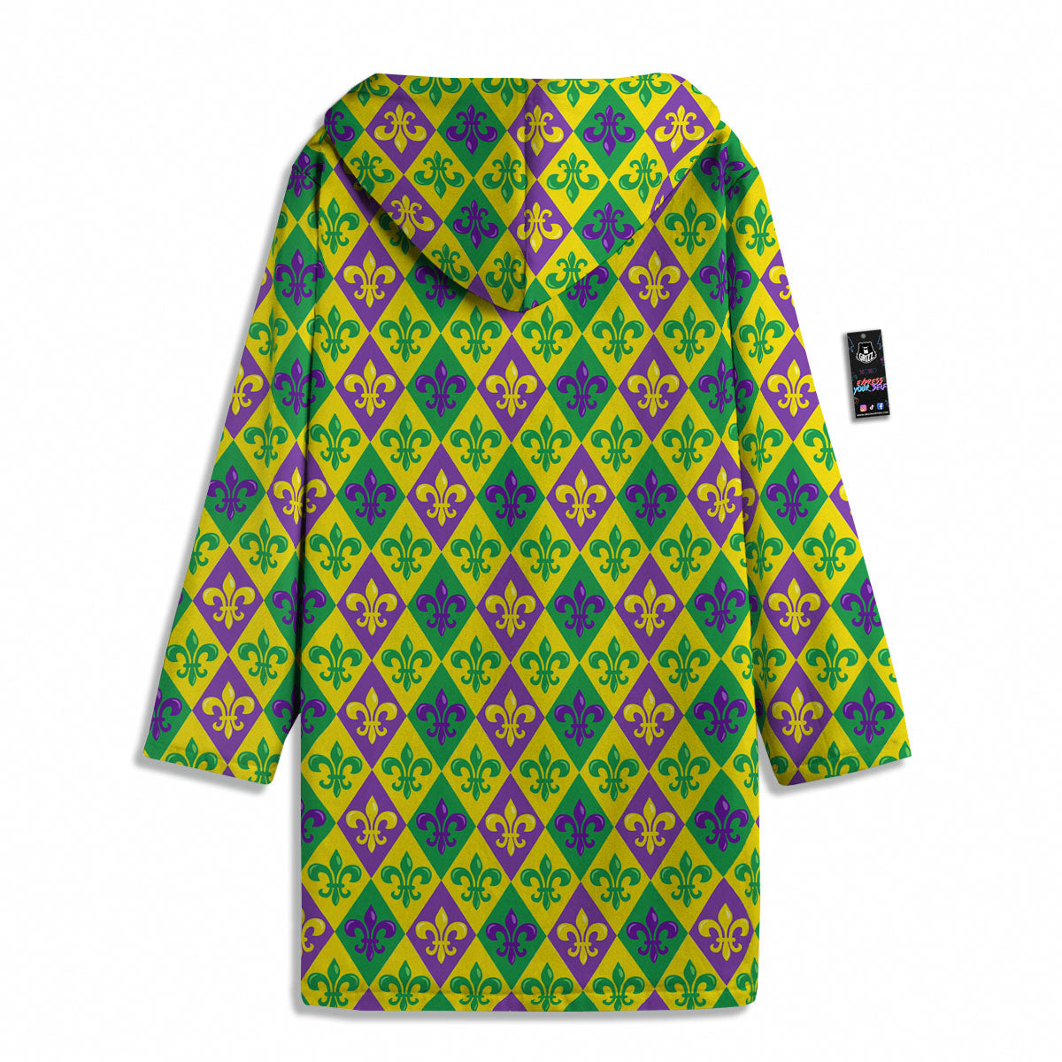 De Lis Mardi Gras Print Pattern Men's Windbreaker Jacket-grizzshop