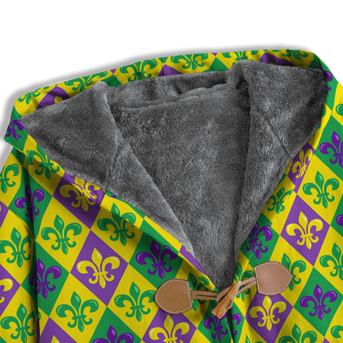 De Lis Mardi Gras Print Pattern Men's Windbreaker Jacket-grizzshop