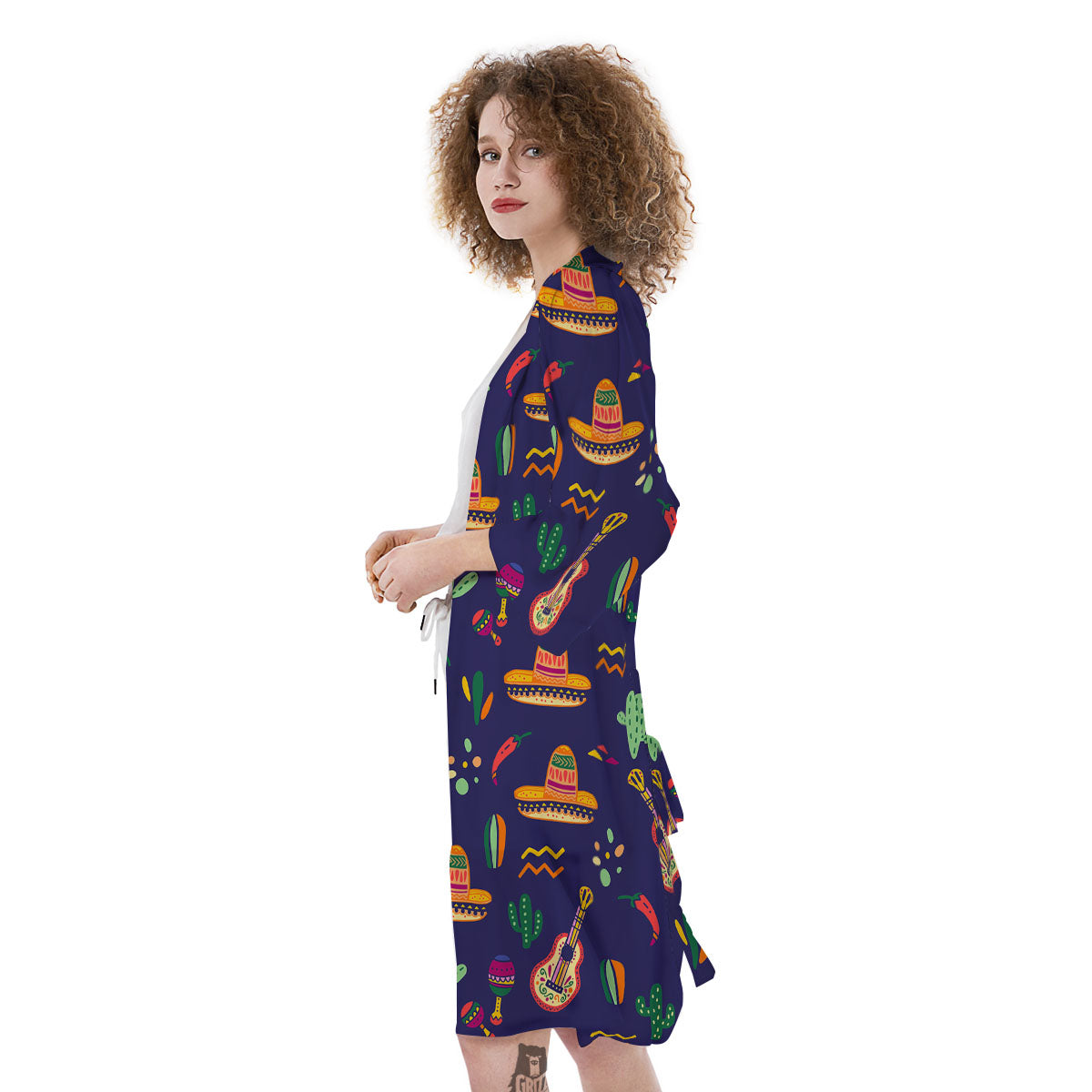 De Mayo Mexico Cinco Print Pattern Kimono-grizzshop
