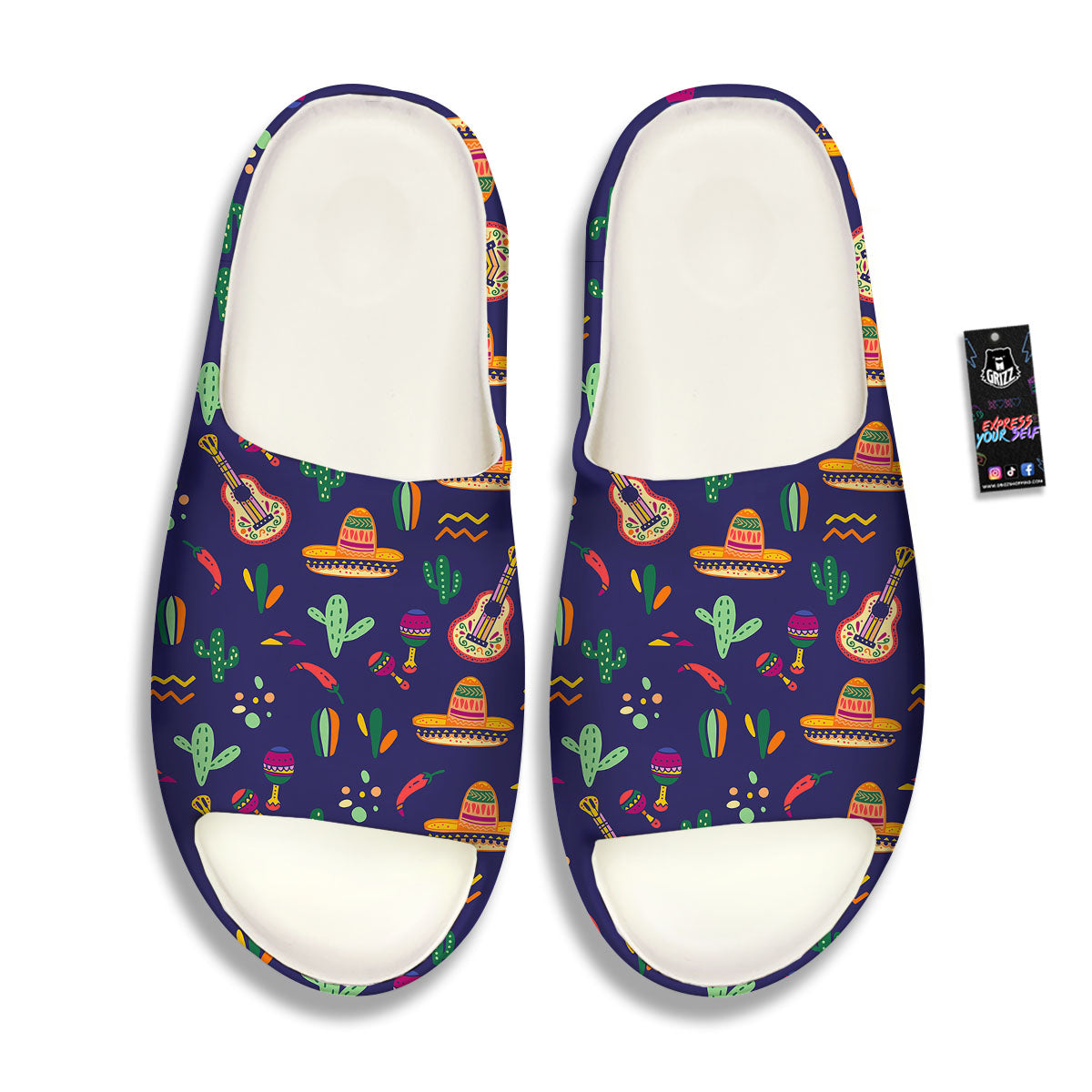 De Mayo Mexico Cinco Print Pattern Sandals-grizzshop