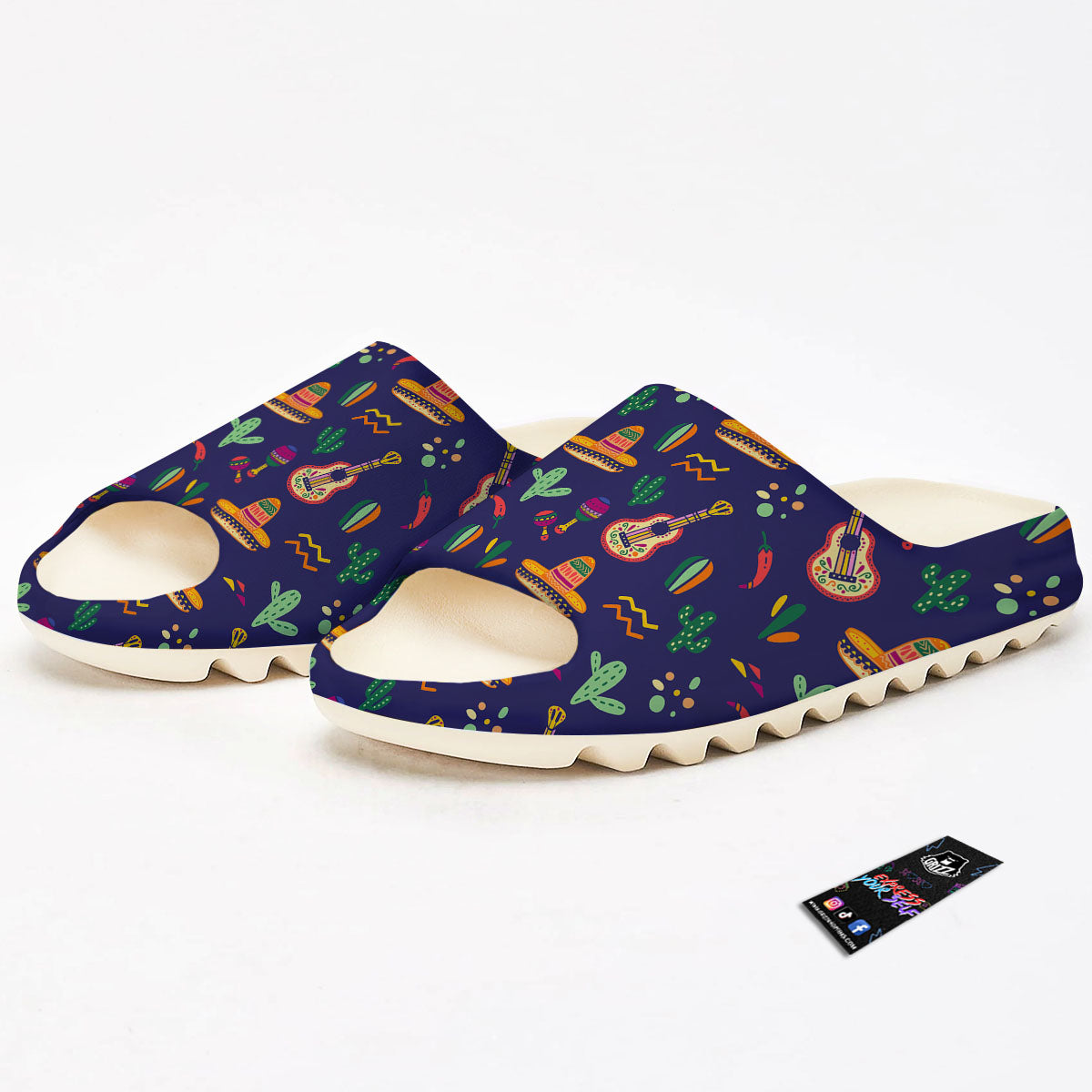 De Mayo Mexico Cinco Print Pattern Sandals-grizzshop