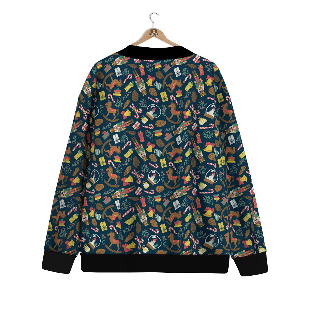 Decorations Christmas Print Pattern Cardigan-grizzshop