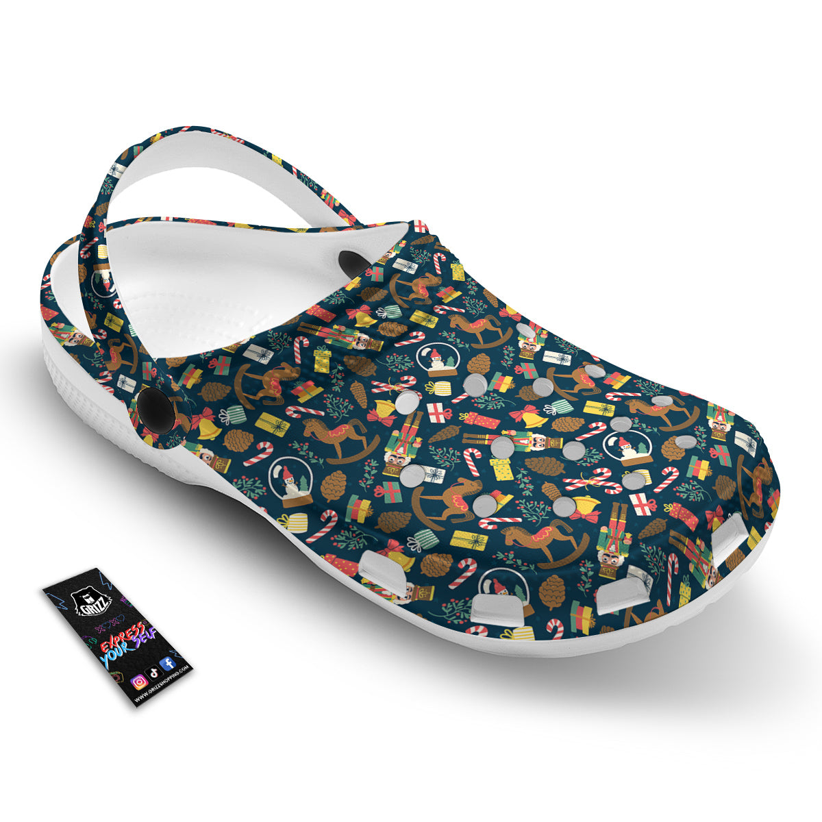 Decorations Christmas Print Pattern Clog-grizzshop