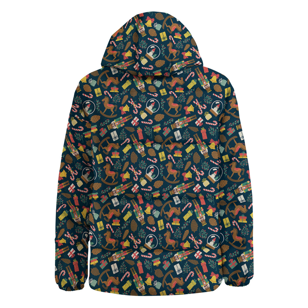 Decorations Christmas Print Pattern Down Jacket-grizzshop