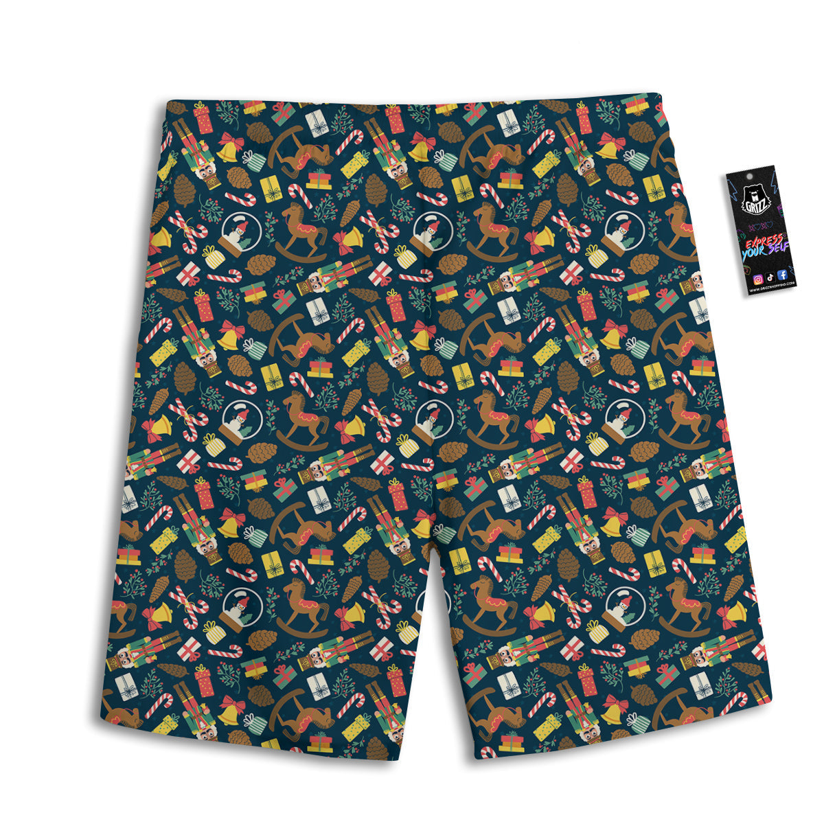 Decorations Christmas Print Pattern Men's Athletic Shorts