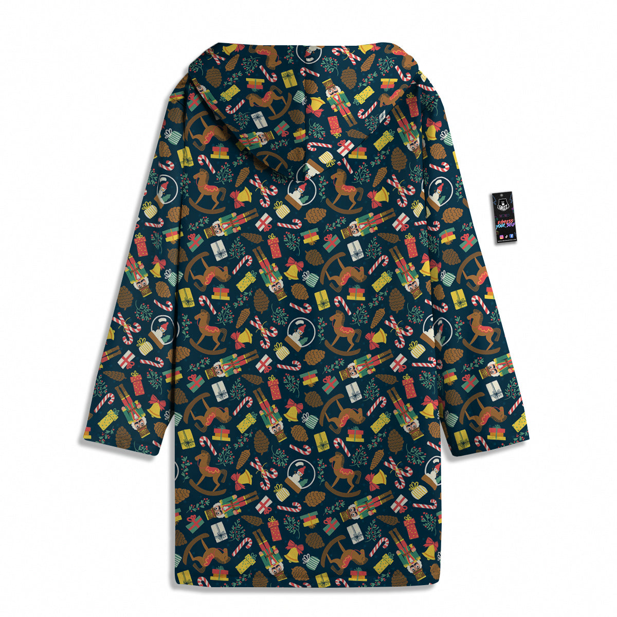 Decorations Christmas Print Pattern Men's Windbreaker Jacket-grizzshop