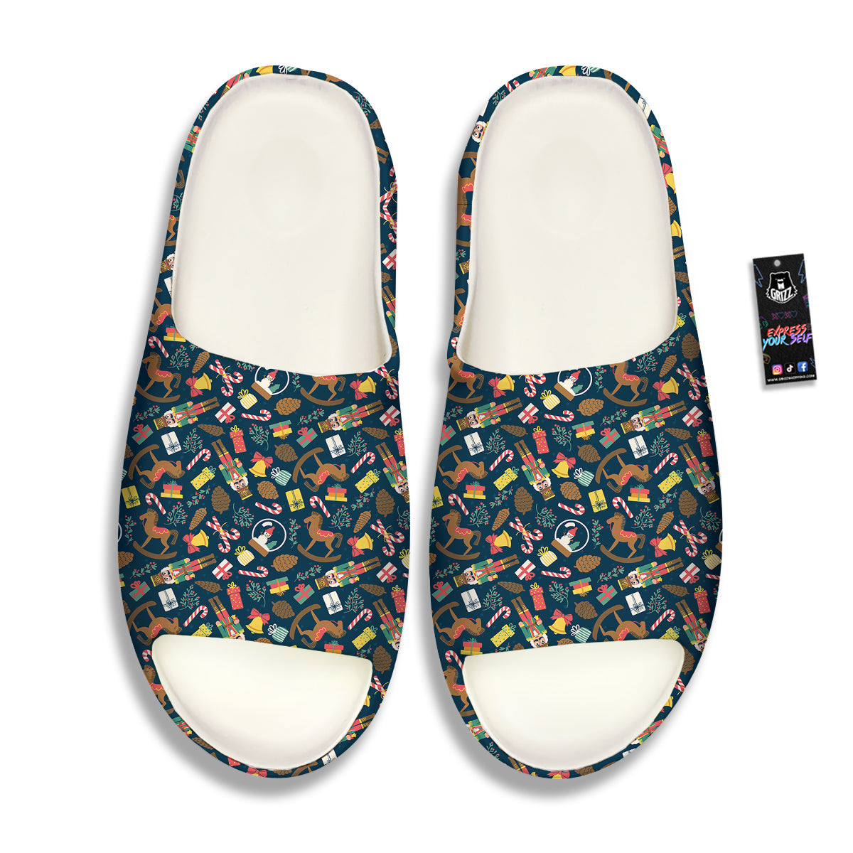 Decorations Christmas Print Pattern Sandals-grizzshop
