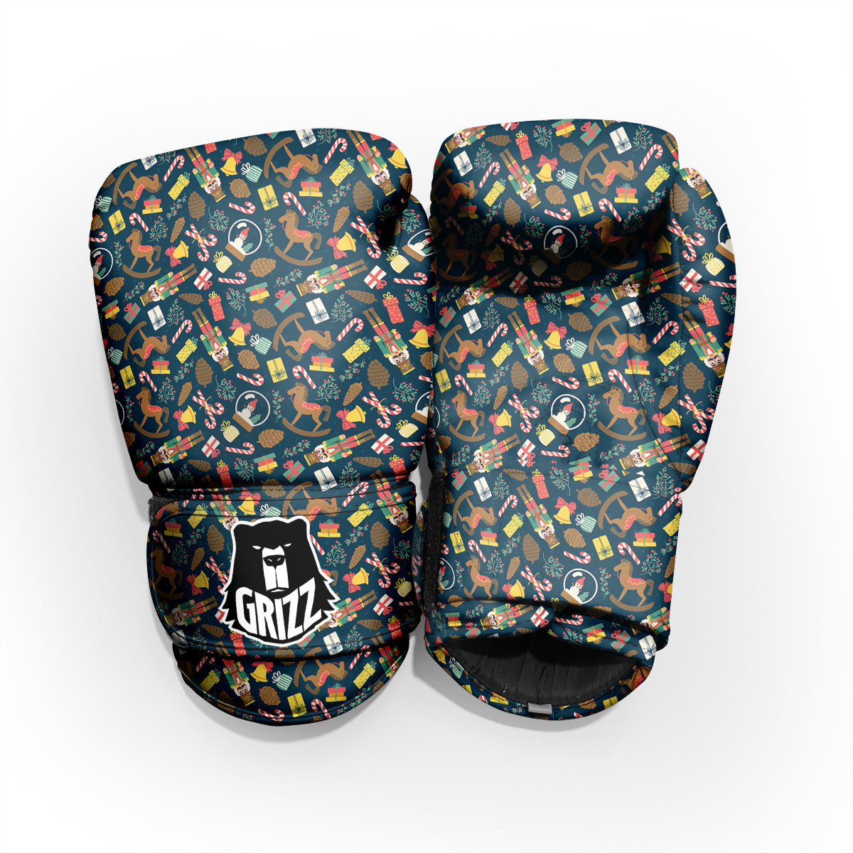 Decorations Christmas Print Pattern Pro Boxing Glove