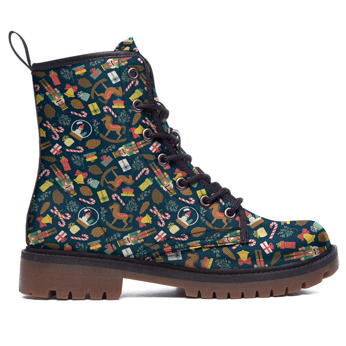 Decorations Christmas Print Pattern Work Boots-grizzshop