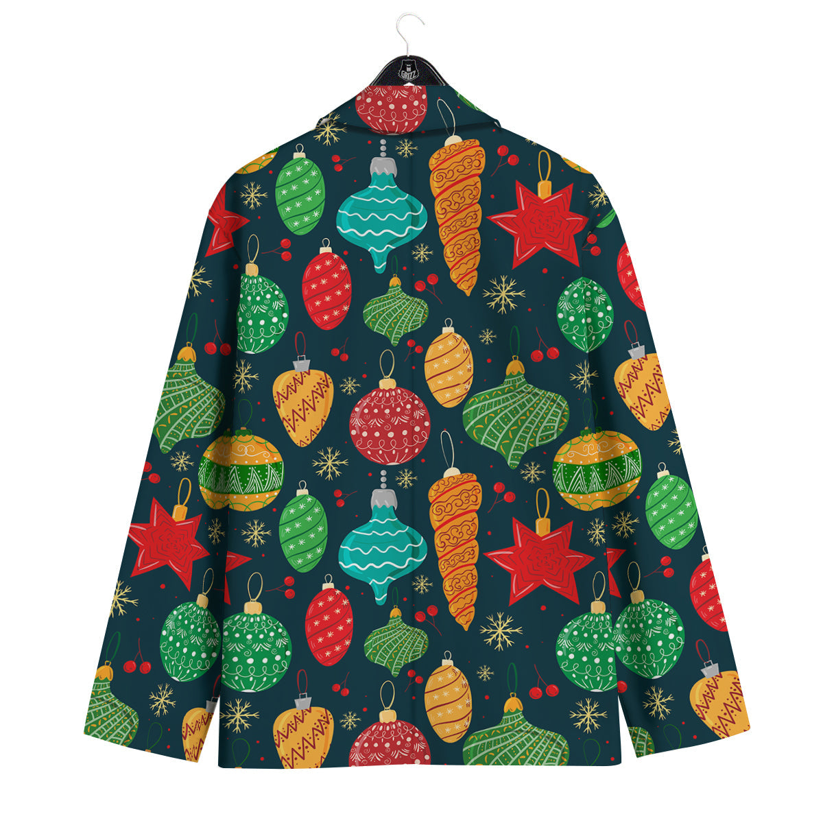 Decorations Christmas Vintage Print Pattern Men's Sport Coat-grizzshop