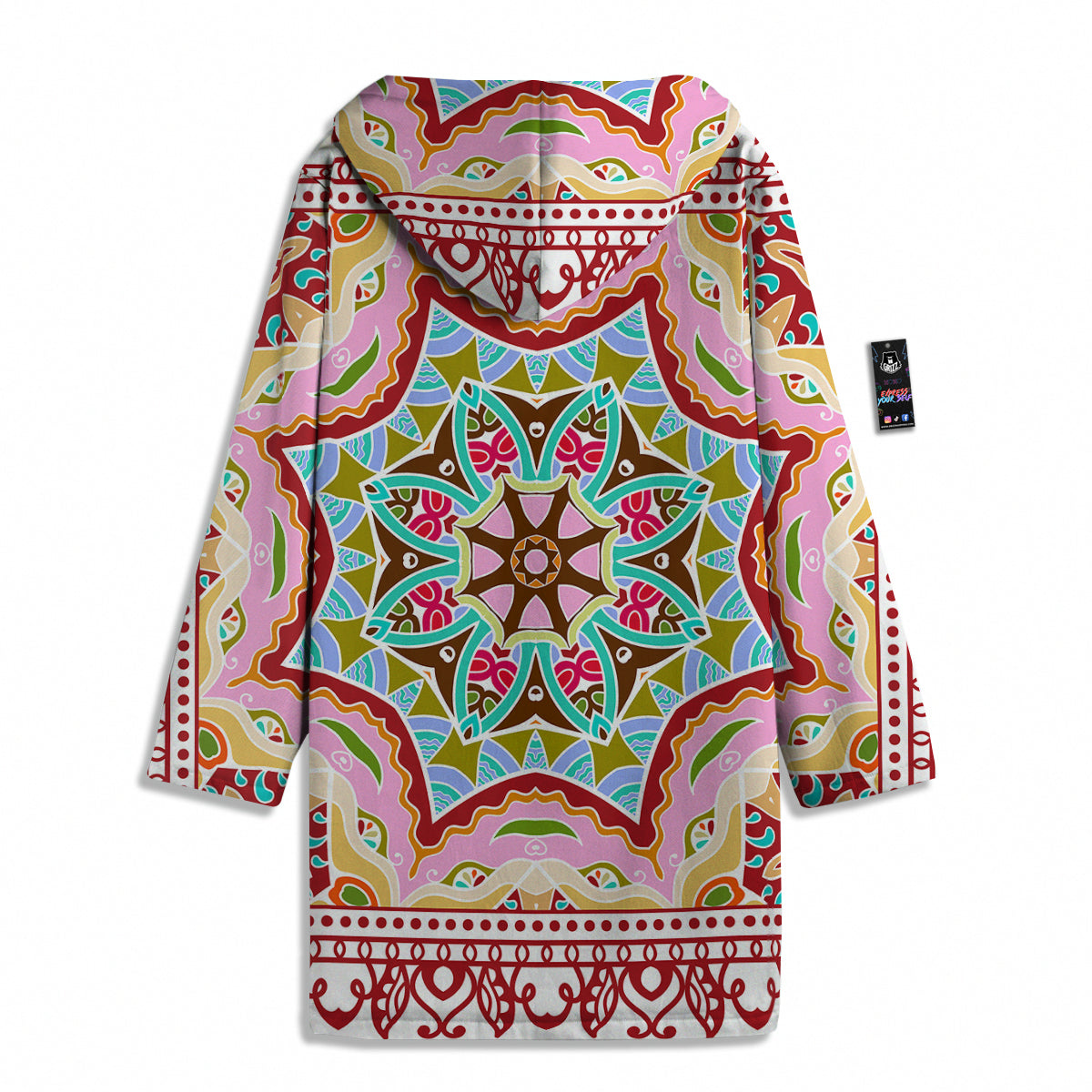 Decorative Colorful Ornament Tribal Ethnic Print Men's Windbreaker Jacket-grizzshop