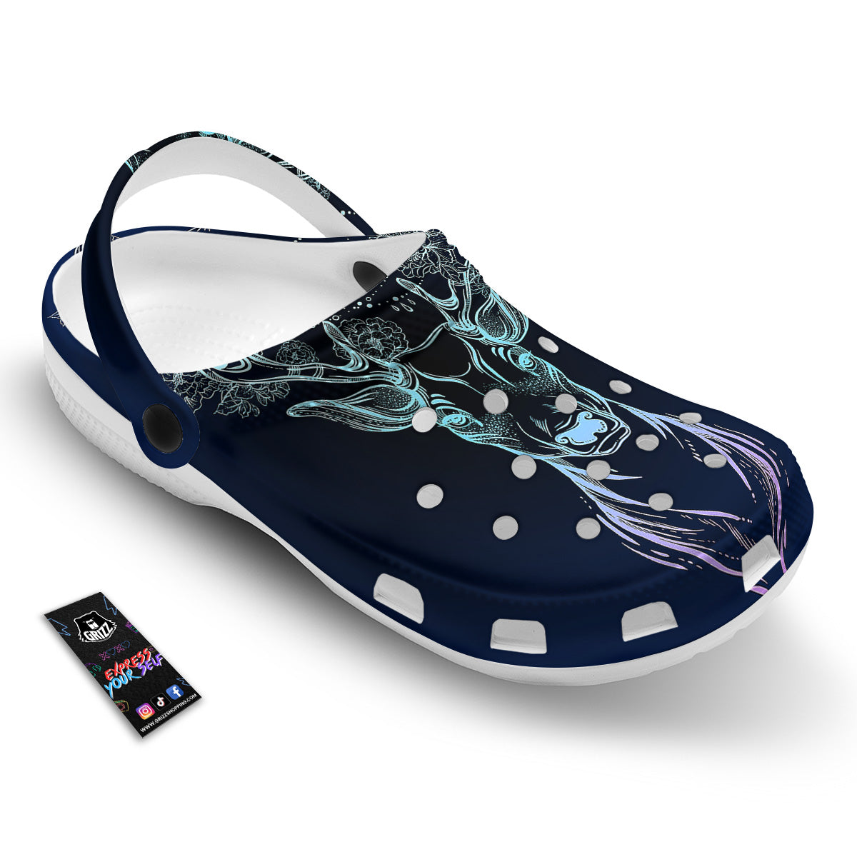 Deer Bohemian Spiritual Print Clog-grizzshop
