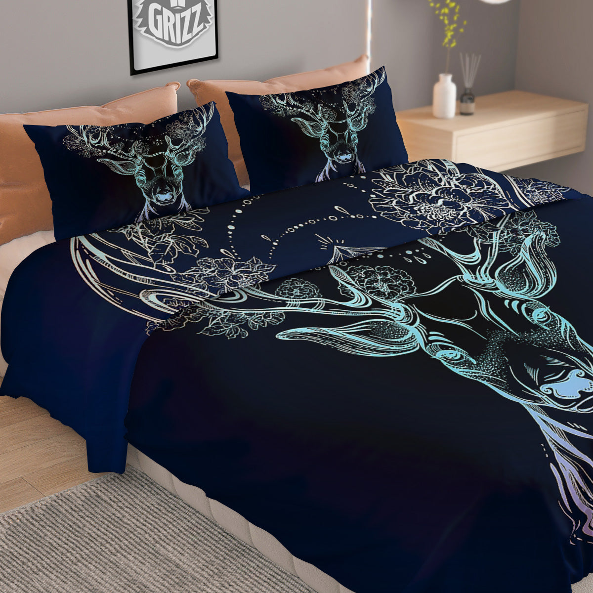 Ethnic Egyptian Print Pattern Duvet Cover Bedding Set