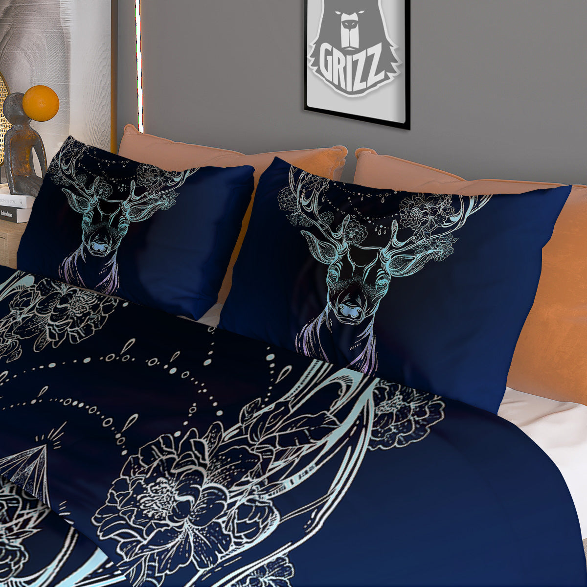 Ethnic Egyptian Print Pattern Duvet Cover Bedding Set